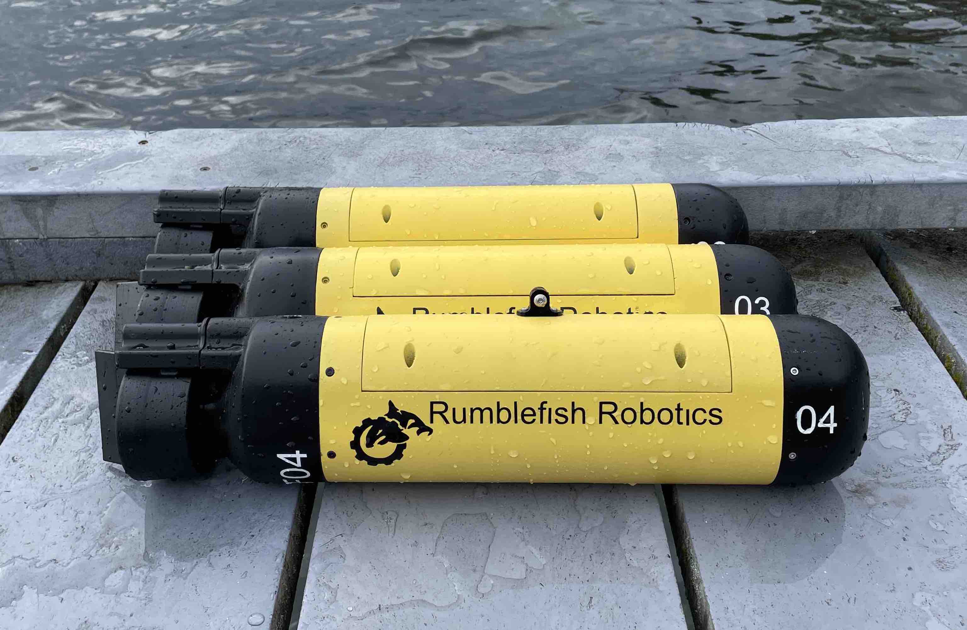 Rumblefish operational engineering testbed staged on dock